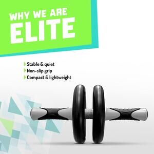 NWT Elite Sportz Ab Roller Wheel 2-Wheel Core Exercise Equipment